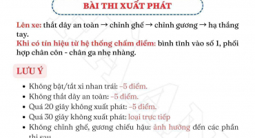 Những điều học viên phải nhớ trong 3 bài thi sa hình đầu tiên tránh bị mất điểm